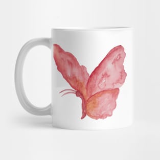 Abstract watercolor hand drawn butterfly. Mug